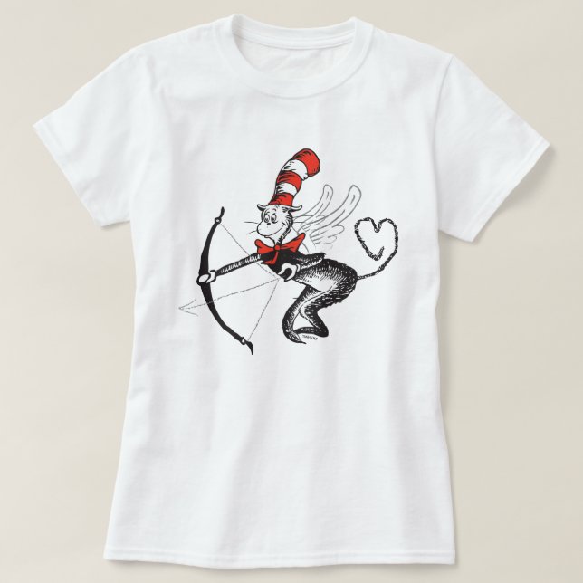 Dr. Seuss Valentine | Die Katze in der Hutschere T-Shirt (Design vorne)