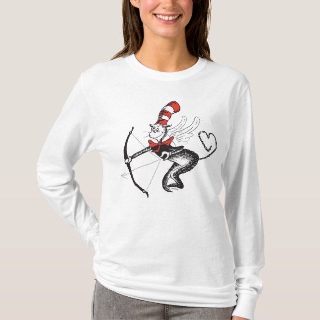 Dr. Seuss Valentine | Die Katze in der Hutschere T-Shirt (Vorderseite)