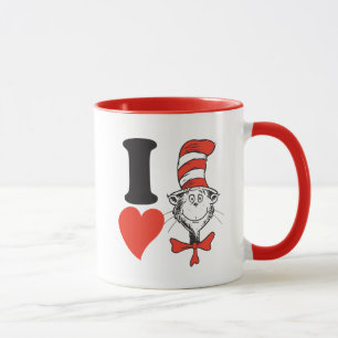 Dr. Seuss Valentine I Heart The Cat in the Hat Tasse