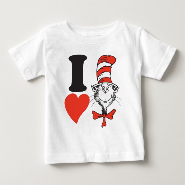 Dr. Seuss Valentine | Ich höre die Katze im Hut Baby T-shirt (Vorderseite)