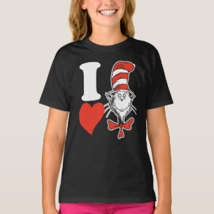 Dr. Seuss Valentine Ich höre die Katze im Hut T-Shirt