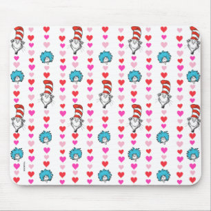 Dr. Seuss Valentine   Katze im HutinnPattern Mousepad