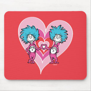 Dr. Seuss Valentinstag   Ding Eins Ding Zwei Mousepad