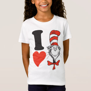 Dr. Seuss Valentinstag   Ich liebe die Katze im Hu T-Shirt