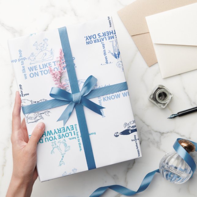 Dr. Seuss | Vatertag Zitatmuster Geschenkpapier (Schenken)
