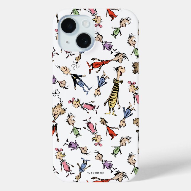 Dr. Seuss Whoville Characters Festive Pattern Case-Mate iPhone Hülle (Rückseite)
