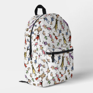 Dr. Seuss Whoville Charaktere Festtagsmuster Bedruckter Rucksack