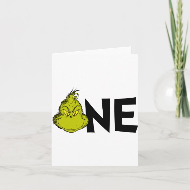 Dr Seuss Winter 1st Birthday Baby  Karte (Vorderseite)