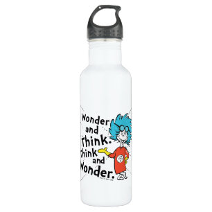 Dr. Seuss   Wonder and Think. Denken Sie nach. Edelstahlflasche