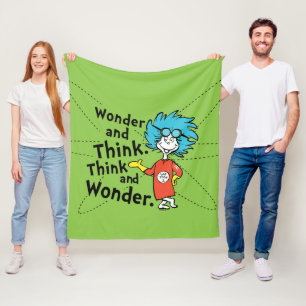 Dr. Seuss   Wonder and Think. Denken Sie nach. Fleecedecke