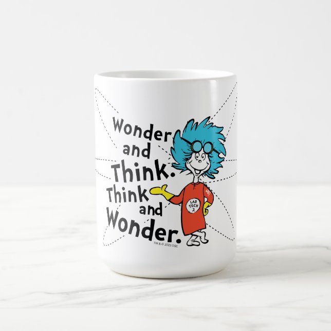 Dr. Seuss | Wonder and Think. Denken Sie nach. Kaffeetasse (Mittel)