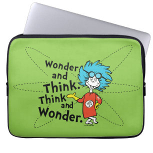 Dr. Seuss   Wonder and Think. Denken Sie nach. Laptopschutzhülle