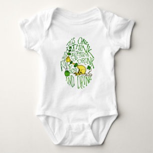 Dr. Seuss Yink - St. Patrick's Day Baby Strampler