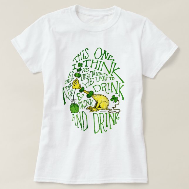 Dr. Seuss | Yink - St. Patrick's Day T-Shirt (Design vorne)