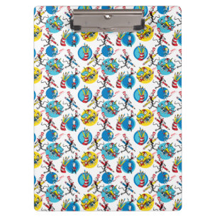 Dr. Seuss   Zeichen mit Stiften Muster Klemmbrett