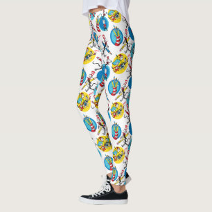 Dr. Seuss   Zeichen mit Stiften Muster Leggings