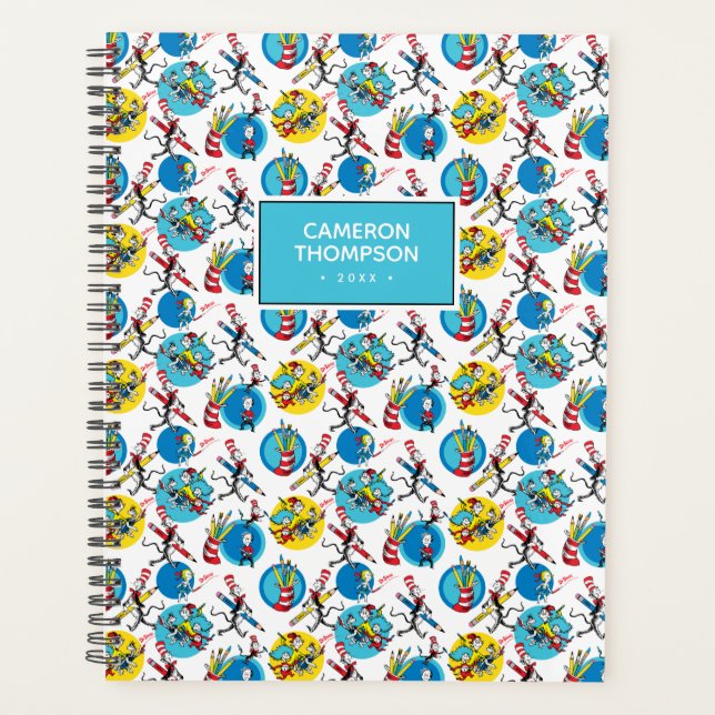 Dr. Seuss | Zeichen mit Stiften Muster Planer (Vorderseite)