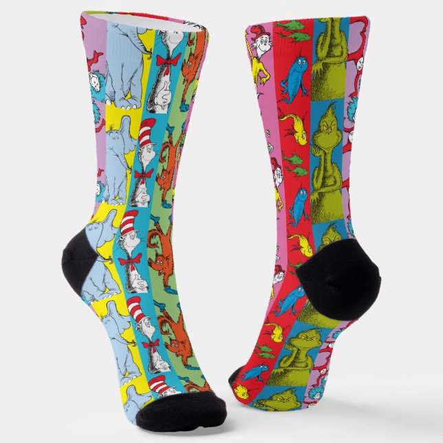 Dr. Seuss | Zeichensatz Socken (Gewinkelt)