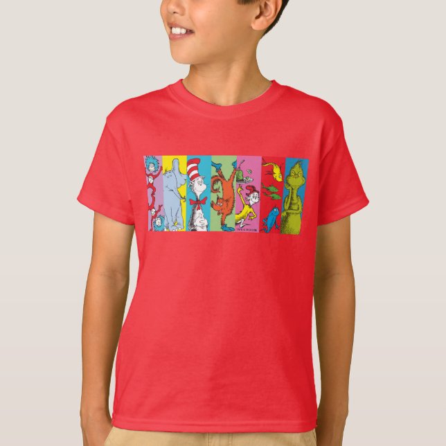 Dr. Seuss | Zeichensatz T-Shirt (Vorderseite)