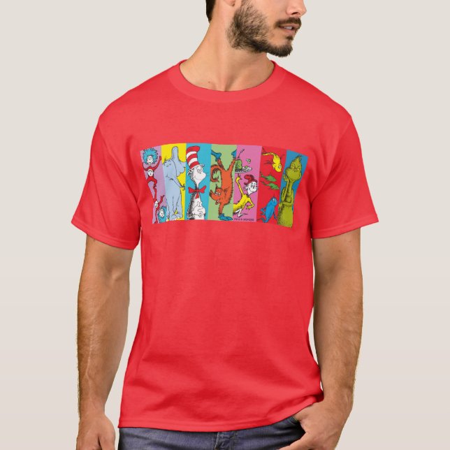 Dr. Seuss | Zeichensatz T-Shirt (Vorderseite)