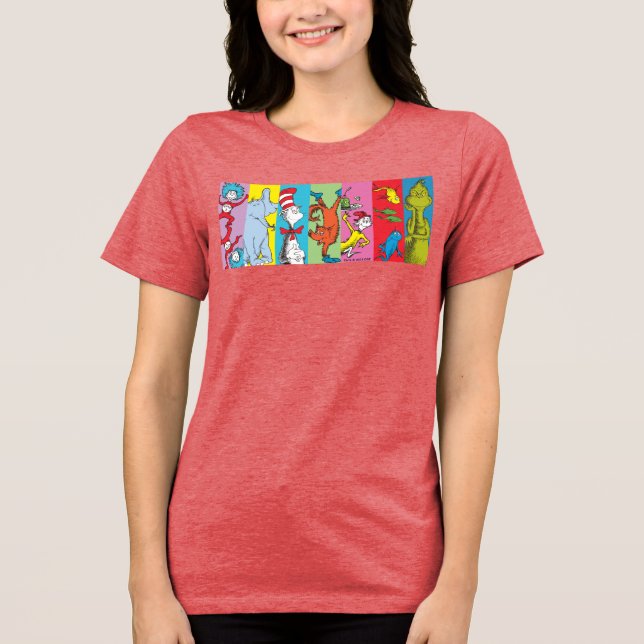 Dr. Seuss | Zeichensatz Tri-Blend Shirt (Vorderseite)