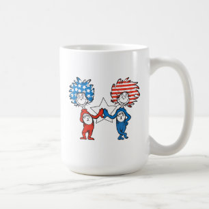 Dr. Seuss   Zwei Dinge: Patriotische Grafik Kaffeetasse