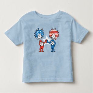 Dr. Seuss   Zwei Dinge: Patriotische Grafik Kleinkind T-shirt
