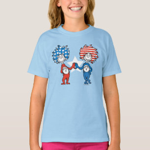 Dr. Seuss Zwei Dinge: Patriotische Grafik T-Shirt