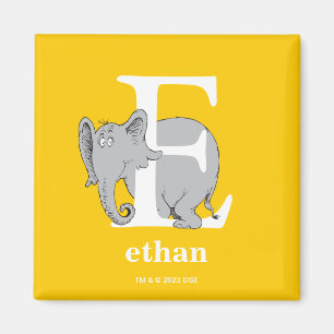 Dr. Seuss's ABC: Brief E - White   Name hinzufügen Magnet