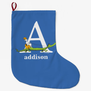 Dr. Seuss's ABC: Buchstabe A - Weiß   Namen hinzuf Großer Weihnachtsstrumpf