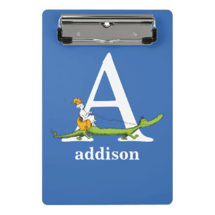 Dr. Seuss's ABC: Buchstabe A - Weiß Namen hinzuf Mini Klemmbrett