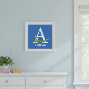 Dr. Seuss's ABC: Buchstabe A - Weiß   Namen hinzuf Poster