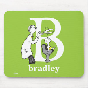 Dr. Seuss's ABC: Buchstabe B - Weiß   Namen hinzuf Mousepad