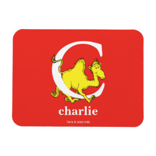 Dr. Seuss's ABC: Buchstabe C - Weiß   Namen eingeb Magnet