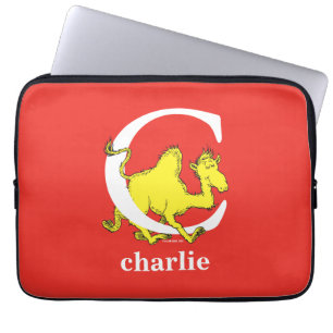 Dr. Seuss's ABC: Buchstabe C - Weiß   Namen hinzuf Laptopschutzhülle