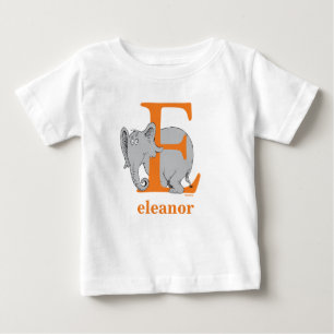 Dr. Seuss's ABC: Buchstabe E - Orange Namen hinz Baby T-shirt