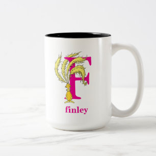 Dr. Seuss's ABC: Buchstabe F - Rosa Namen hinzuf Zweifarbige Tasse