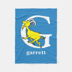 Dr. Seuss's ABC: Buchstabe G - Weiß   Name hinzufü Fleecedecke