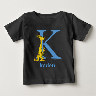 Dr. Seuss's ABC: Buchstabe K - Blau   Namen hinzuf Baby T-shirt
