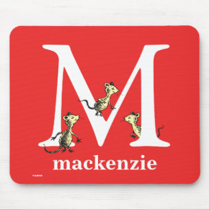 Dr. Seuss's ABC: Buchstabe M - Weiß Fügen Sie Ih Mousepad
