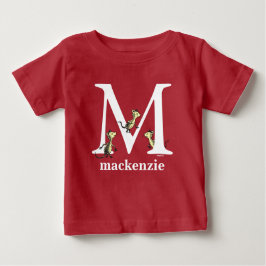 Dr. Seuss's ABC: Buchstabe M - Weiß| Name hinzufüg Baby T-shirt