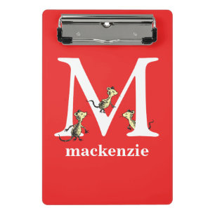Dr. Seuss's ABC: Buchstabe M - Weiß Namen hinzuf Mini Klemmbrett