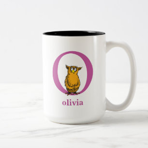 Dr. Seuss's ABC: Buchstabe O - Lila Namen hinzuf Zweifarbige Tasse