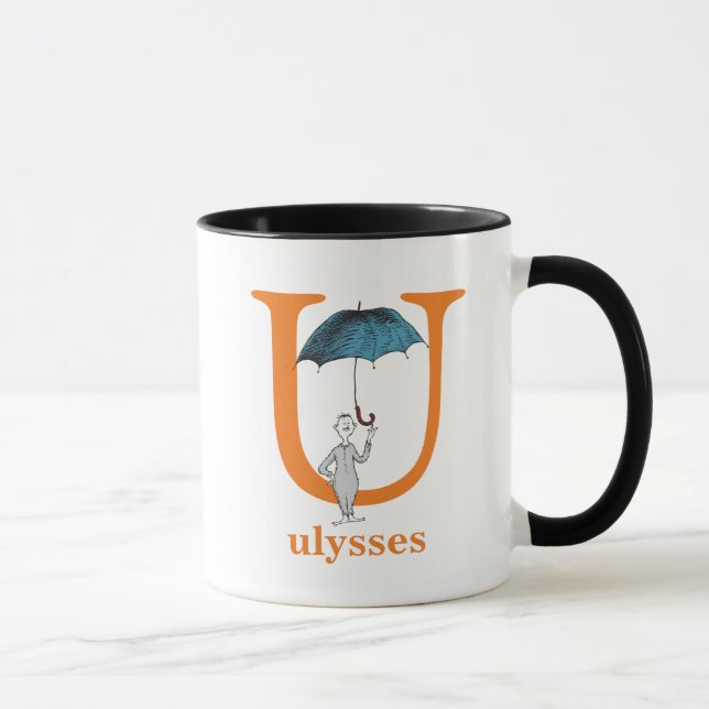 Dr. Seuss's ABC: Buchstabe U - Orange| Name hinzuf Tasse (Rechts)