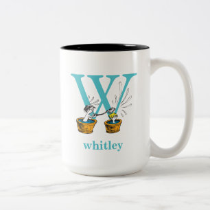 Dr. Seuss's ABC: Buchstabe W - Blau Fügen Sie Ih Zweifarbige Tasse