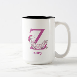 Dr. Seuss's ABC: Buchstabe Z - Lila Namen hinzuf Zweifarbige Tasse