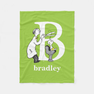 Dr. Seuss's ABC: Letter B - White   Name hinzufüge Fleecedecke