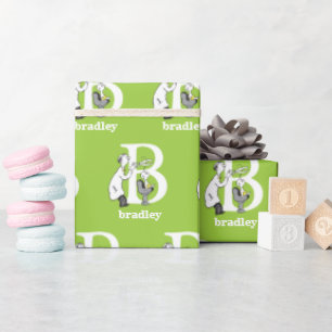 Dr. Seuss's ABC: Letter B - White   Name hinzufüge Geschenkpapier