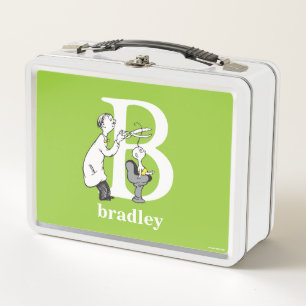 Dr. Seuss's ABC: Letter B - White   Name hinzufüge Metall Brotdose