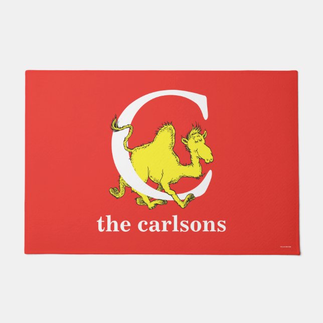 Dr. Seuss's ABC: Letter C - White | Name hinzufüge Fußmatte (Vorderseite)